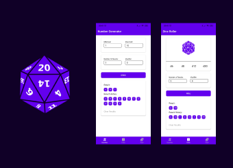 RPG Dice Roller, Coin Flip, Number Generator